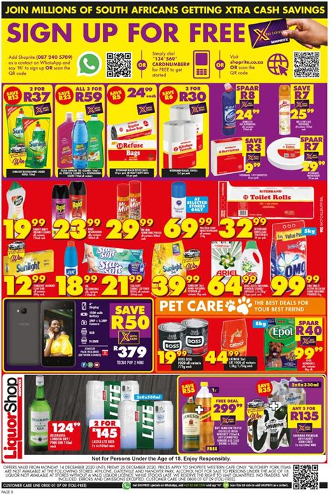 Search, scan, save lists, shop recipe ingredients and add notes to specific items. Shoprite Christmas Savings 2020 Current catalogue 2020/12/14 - 2020/12/25 7 - za-catalogue-24.com