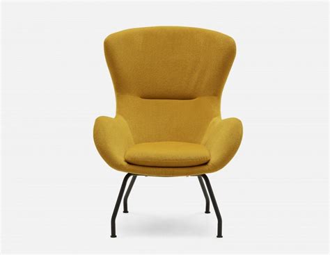 BENNY Yellow Armchair | Structube | Armchair, Yellow armchair