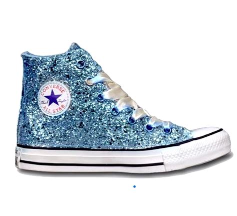 Blue Converse Shoes Are The Latest Buzz Glitter Converse Blue