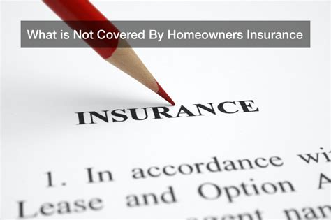 Mortgage insurance can be either public or private depending upon the insurer. What is Not Covered By Homeowners Insurance - Mortgage ...