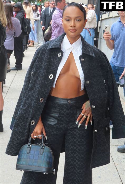 Karrueche Tran Shows Off Her Underboob In New York Photos
