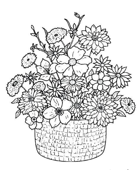 Wild Flower Coloring Pages at GetDrawings | Free download