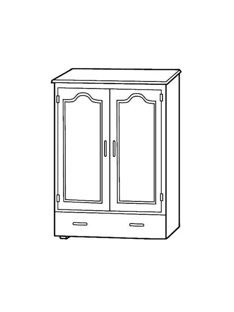 Cabinet Coloring Page