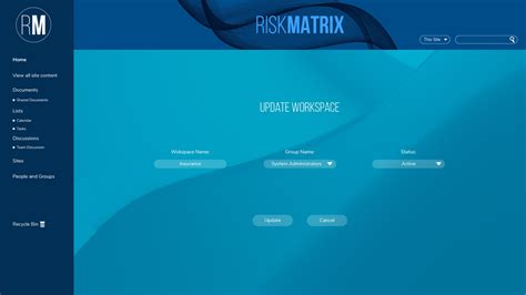 Sharepoint Risk Matrix App Sbp