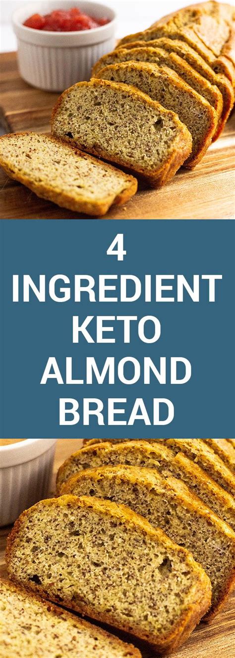 Nothing compares to the scent of fresh bread baking in the oven. 4-Ingredient Keto Almond Flour Bread - Perfect Keto ...