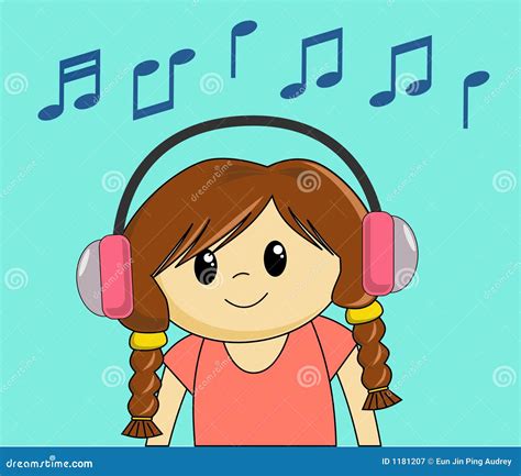 Girl Listening To Music Royalty Free Stock Photography Image 1181207