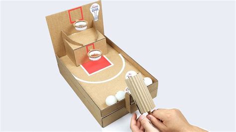 How To Make A Homemade Basketball Hoop Out Of Cardboard