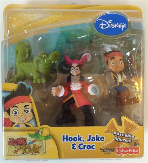 Fisher Disney Jake And The Neverland Pirates Poseable Figure Set Hook
