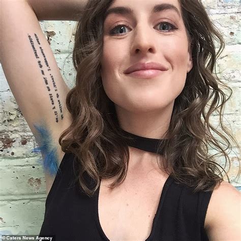 Woman 30 Reveals She Grows And Dyes Her Armpit Hair To Promote Body