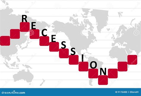 Economic Recession Graph Stock Vector Illustration Of Credit 9176488