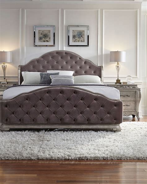 Bella Terra Tufted King Bed Chambourd Neiman Marcus Beds