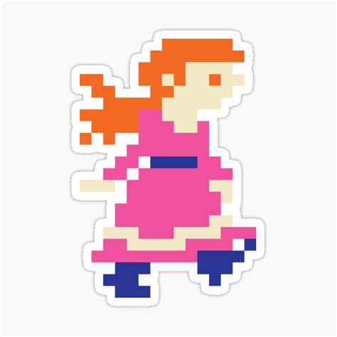 Pauline Pixel Art 01 Sticker By Jamie Cross Redbubble