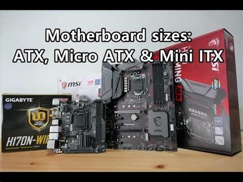 So go for a uatx if you find one that has all your features then look for a case. Beginners guide to motherboards: What's the difference ...