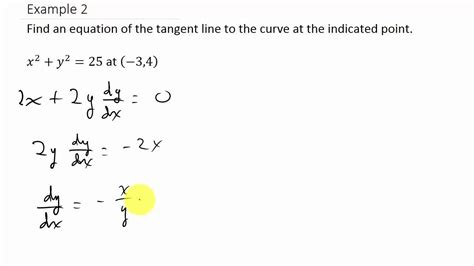 Calculus Finding Equation Of The Tangent Line Youtube