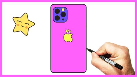 How To Draw An Apple Iphone Easy Step By Step Apple Iphone Drawing