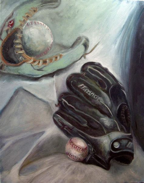 Download oil painting stock photos. My Oil Painting Journey: Baseball glove oil painting