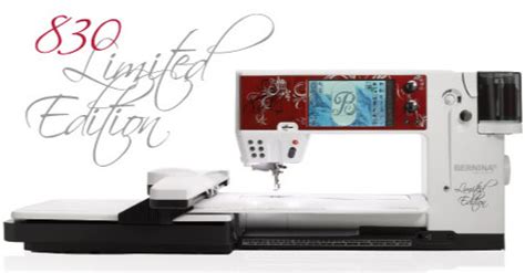 Bernina 830 Limited Edition Embroidery and Sewing MachineThis product