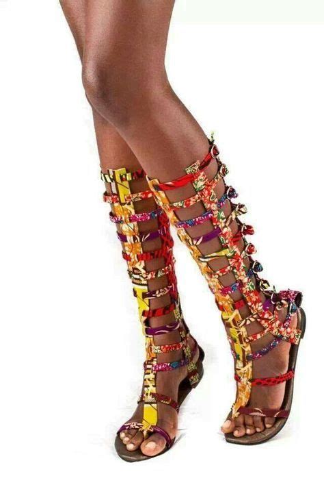 Ghanas Diva Delicious Launches African Print Gladiator Sandals