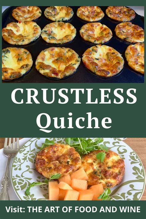Mini Crustless Quiche Egg Bites Recipes Breakfast Brunch Recipes