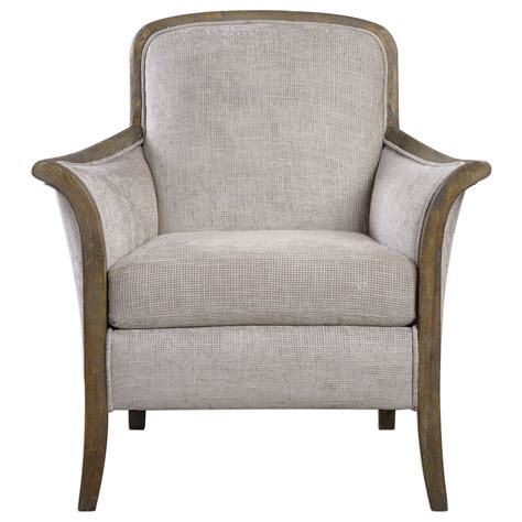 Uttermost Accent Furniture Accent Chairs Brittoney Taupe Armchair