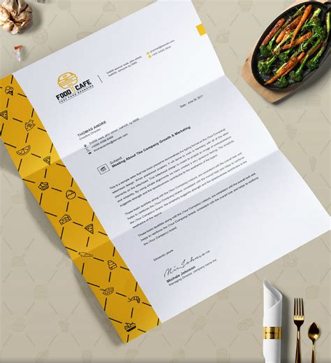 Professional business letter head template. 16+ Restaurant Letterhead Designs & Templates - PSD, AI ...