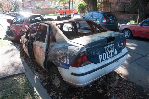 Wrecked Police Car Editorial Stock Image Image Of Police 88296049