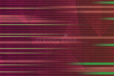 Red Digital Technological Background With A Binary Code Abstract