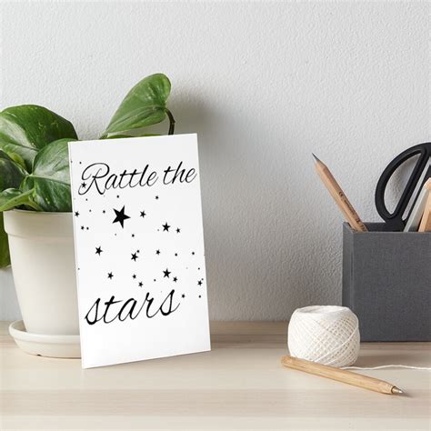 Rattle The Stars ~ Sarah J Maas Throne Of Glass Art Board Print By Thewrittenwyrd Redbubble