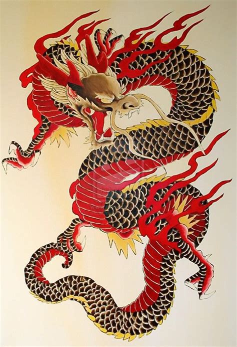 Traditional Chinese Dragon Embellish Dragon Illustration Chinese