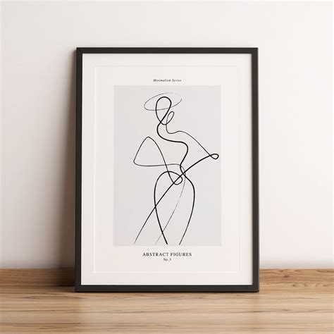 Minimalism Line Art Series Print No 3 Abstract Line Art Etsy