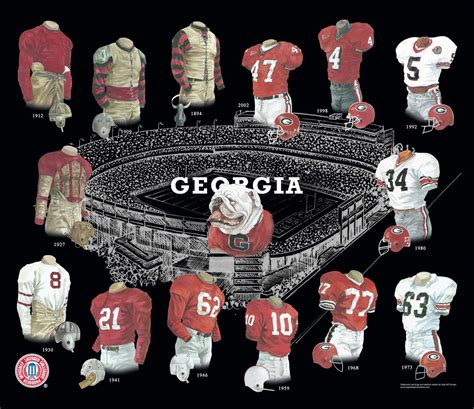 University Of Georgia Bulldogs Football Uniform And Team History