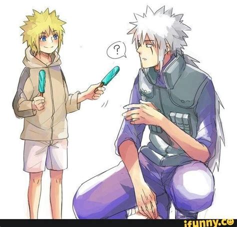 Minato Jiraiya Young Popsicle Naruto Sasuke Uchiha Anime Naruto