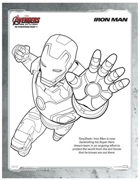 Avengers ultron coloring page from marvel's the avengers category. Free Printable Marvel Avengers Iron Man Coloring Page ...