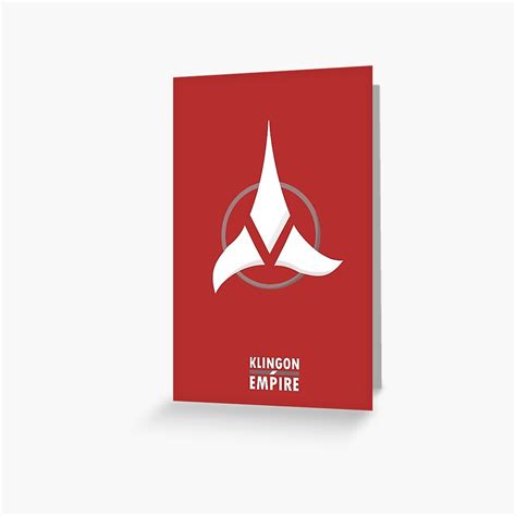 Star Trek Klingon Empire Greeting Card By Owencheshire Redbubble