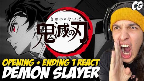 Demon Slayer 1ª Temporada Aberturaopening 1 React Gurenge Youtube