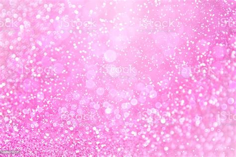 Pink Glitter Sparkle Fairy Lights Background Stock Photo
