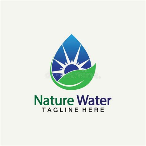 Nature Water Logo Vector Icon Illustration Design Templateecology Logo