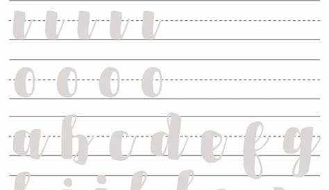 Hand Lettering Practice Sheets for Beginners | Here Comes The Sun