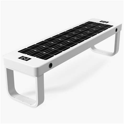 Solar Powered Outdoor Bench 3d Model 19 3ds Blend C4d Fbx Max