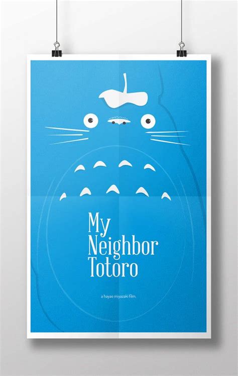My Neighbor Totoro Poster 11x17 Art Print By Loniwdesigns On Etsy 12