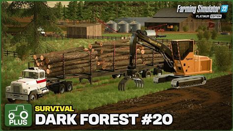LOADING LOGS WITH THE TIGERCAT 880 Dark Forest Survival Farming