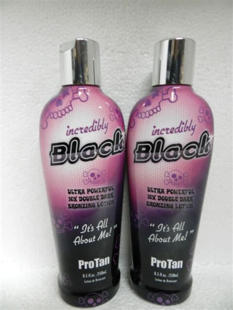 Lot Of 2 Pro Tan Incredibly Black 10 Bronzer Indoor Tanning Bed Tan