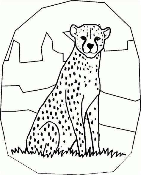 Free Printable Cheetah Coloring Page For Kids Coloring Home