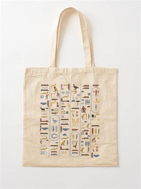 Pharaoh Hieroglyphs Ancient Civilization Egypt Tote Bag For Sale By