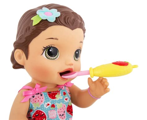 Baby Alive Snackin Lily Doll Brunette Au