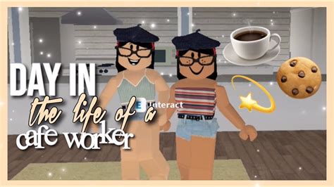 Roblox Bloxburg Roleplay Day In The Life Of A Cafe Worker Youtube