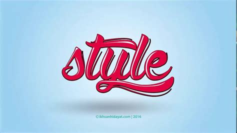 Typography Style Logo Illustrator Tutorials Youtube