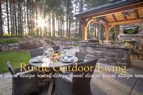 Rustic Outdoor Living Space Paradise Restored Landscaping