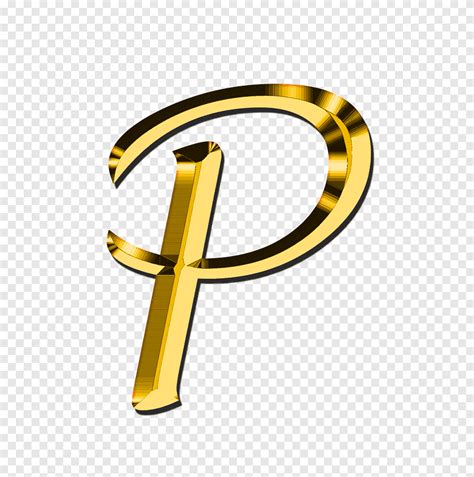 Gold Colored Letter P Illustration Letter Case Alphabet Letter P