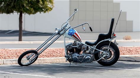 Captain America Panhead Harley Davidson Replica Up For Grabs